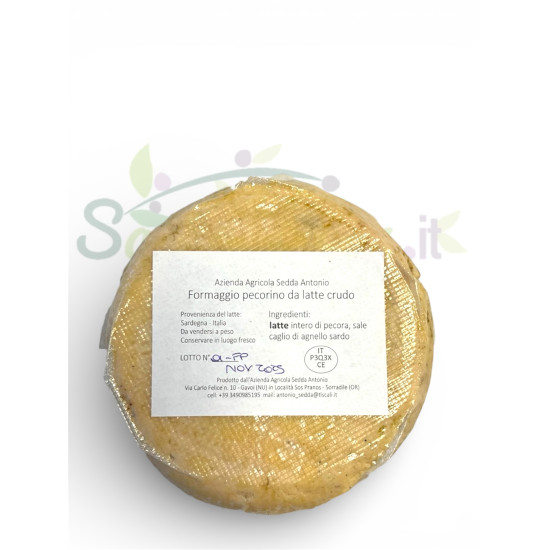 Formaggio pecorino da latte crudo