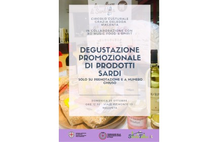 Degustazione promozionale di prodotti tipici della Sardegna