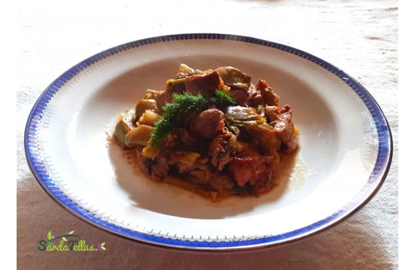 Spezzatino con carciofi e finocchietto selvatico